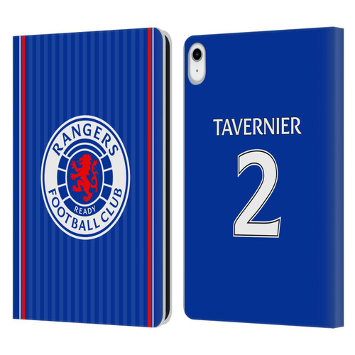 Rangers FC 2023/24 Players Home Kit James Tavernier Leather Book Wallet Case Cover For Apple iPad 10.9 2022/2025