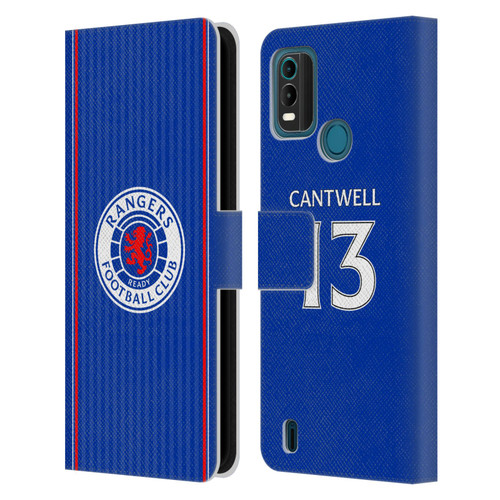 Rangers FC 2023/24 Players Home Kit Todd Cantwell Leather Book Wallet Case Cover For Nokia G11 Plus
