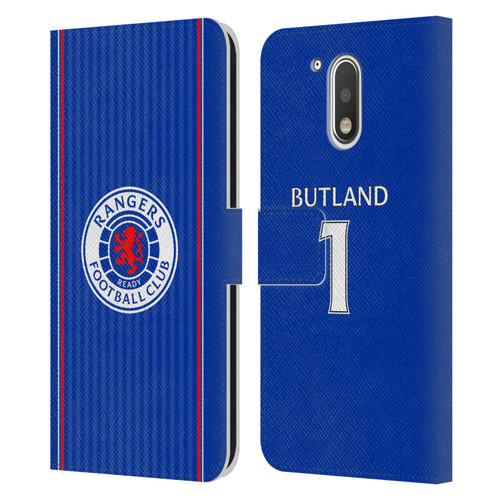 Rangers FC 2023/24 Players Home Kit Jack Butland Leather Book Wallet Case Cover For Motorola Moto G41