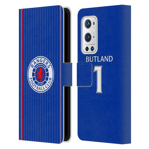 Rangers FC 2023/24 Players Home Kit Jack Butland Leather Book Wallet Case Cover For OnePlus 9 Pro