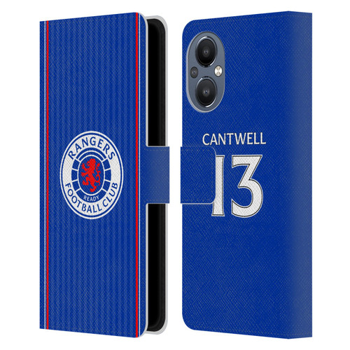 Rangers FC 2023/24 Players Home Kit Todd Cantwell Leather Book Wallet Case Cover For OnePlus Nord N20 5G