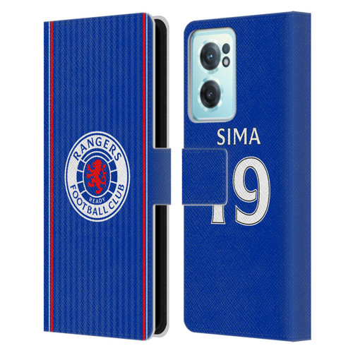 Rangers FC 2023/24 Players Home Kit Abdallah Sima Leather Book Wallet Case Cover For OnePlus Nord CE 2 5G