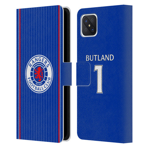 Rangers FC 2023/24 Players Home Kit Jack Butland Leather Book Wallet Case Cover For OPPO Reno4 Z 5G