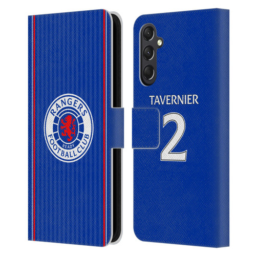 Rangers FC 2023/24 Players Home Kit James Tavernier Leather Book Wallet Case Cover For Samsung Galaxy A24 4G / M34 5G Rangers FC 2023/24 Players Home Kit James Tavernier Leather Book Wallet Case Cover For Samsung Galaxy A24 4G / M34 5G