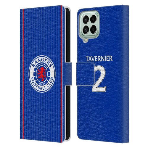 Rangers FC 2023/24 Players Home Kit James Tavernier Leather Book Wallet Case Cover For Samsung Galaxy M53 (2022)