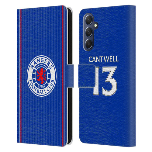 Rangers FC 2023/24 Players Home Kit Todd Cantwell Leather Book Wallet Case Cover For Samsung Galaxy M54 5G