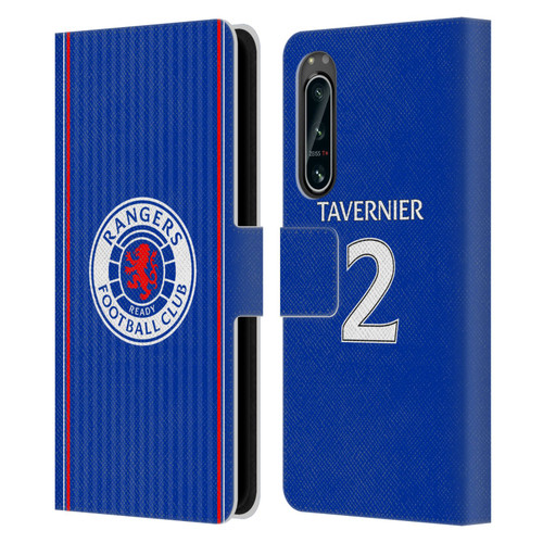 Rangers FC 2023/24 Players Home Kit James Tavernier Leather Book Wallet Case Cover For Sony Xperia 5 IV