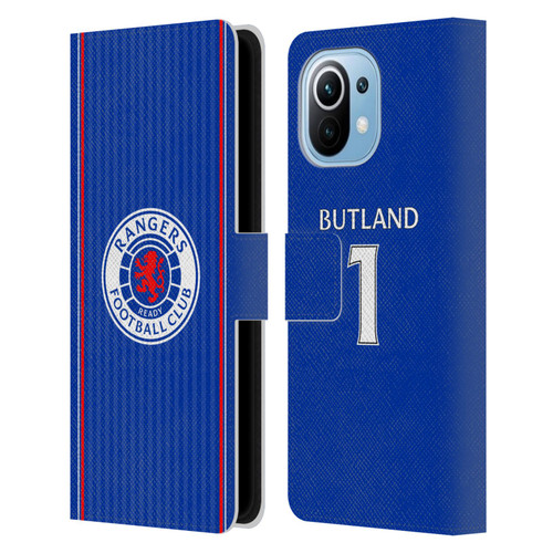 Rangers FC 2023/24 Players Home Kit Jack Butland Leather Book Wallet Case Cover For Xiaomi Mi 11