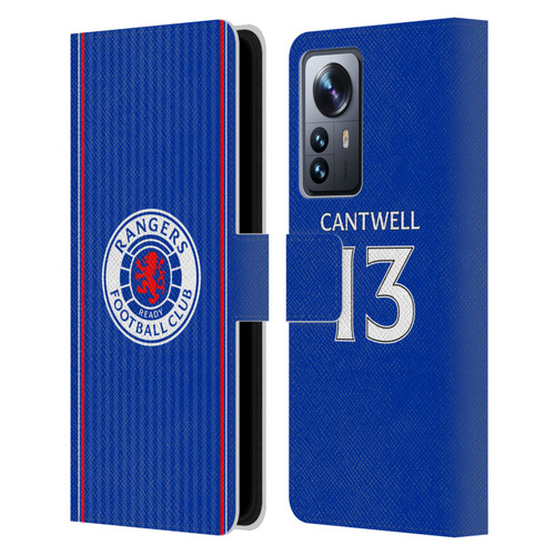 Rangers FC 2023/24 Players Home Kit Todd Cantwell Leather Book Wallet Case Cover For Xiaomi 12 Pro