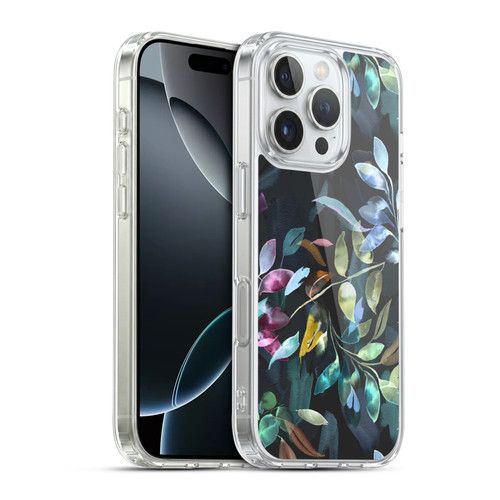 Ninola Botanical Patterns Watercolor Mystic Leaves Soft Gel Case for Apple iPhone 16 Pro & MagSafe
