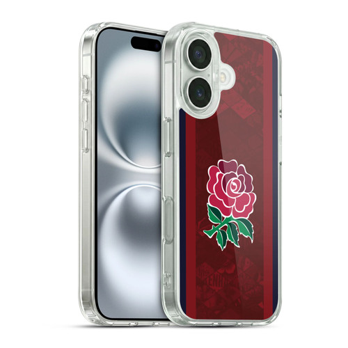 England Rugby Union 2024/25 Crest Kit Alternate Soft Gel Case for Apple iPhone 16 & MagSafe