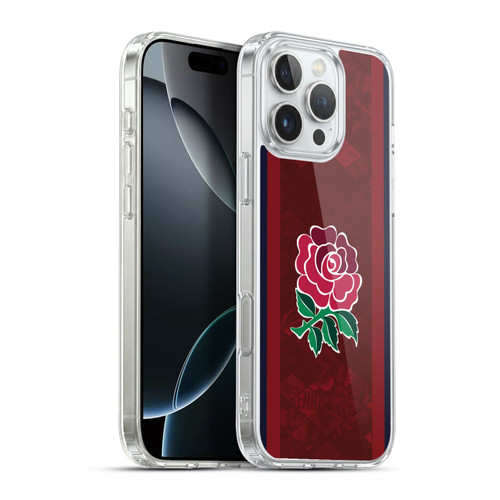 England Rugby Union 2024/25 Crest Kit Alternate Soft Gel Case for Apple iPhone 16 Pro Max & MagSafe