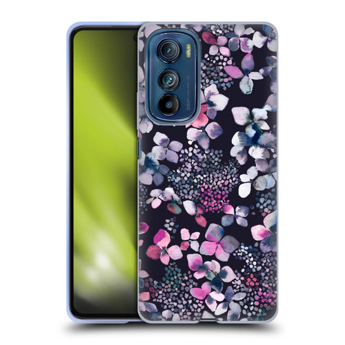 Ninola Floral Hydrangea Astronomical Soft Gel Case for Motorola Edge 30