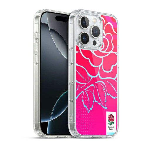 England Rugby Union This Rose Means Everything Oversized Logo Soft Gel Case for Apple iPhone 16 Pro & MagSafe