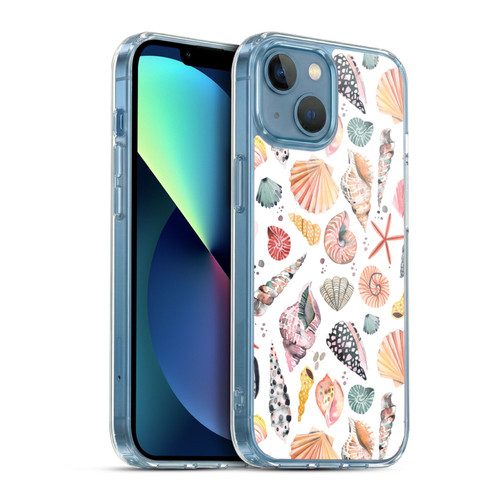 Ninola Ocean Sea Shells Soft Gel Case for Apple iPhone 13 Mini & MagSafe