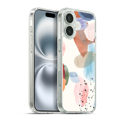 Ninola Pattern Abstract Pastel Soft Gel Case for Apple iPhone 16 Plus & MagSafe