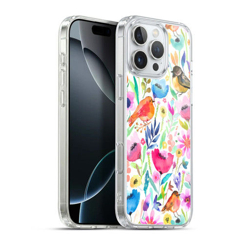 Ninola Summer Patterns Whimsical Birds Soft Gel Case for Apple iPhone 16 Pro Max & MagSafe