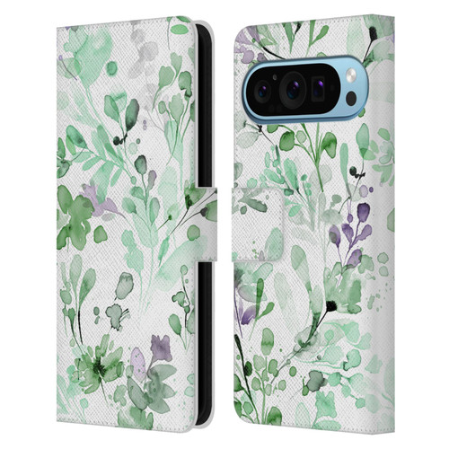 Ninola Wild Grasses Eucalyptus Plants Leather Book Wallet Case Cover For Google Pixel 9 / Pixel 9 Pro