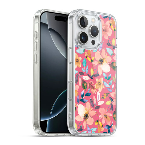 Ninola Spring Floral Tropical Flowers Soft Gel Case for Apple iPhone 16 Pro & MagSafe