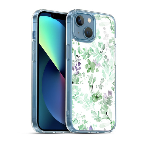 Ninola Wild Grasses Eucalyptus Plants Soft Gel Case for Apple iPhone 13 Mini & MagSafe