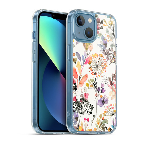 Ninola Wild Grasses Multicolor Soft Gel Case for Apple iPhone 13 Mini & MagSafe