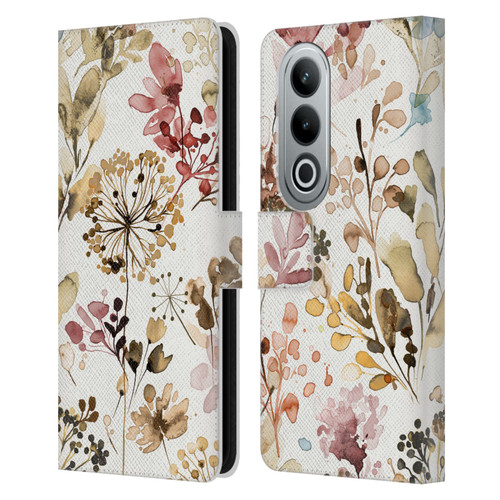 Ninola Wild Grasses Rustic Leather Book Wallet Case Cover For OPPO OnePlus Ace 3V 5G