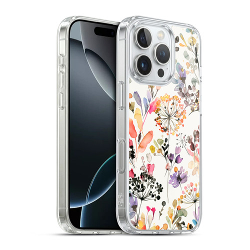 Ninola Wild Grasses Multicolor Soft Gel Case for Apple iPhone 16 Pro & MagSafe