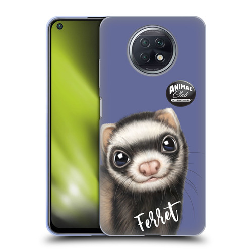 Animal Club International Faces Ferret Soft Gel Case for Xiaomi Redmi Note 9T 5G