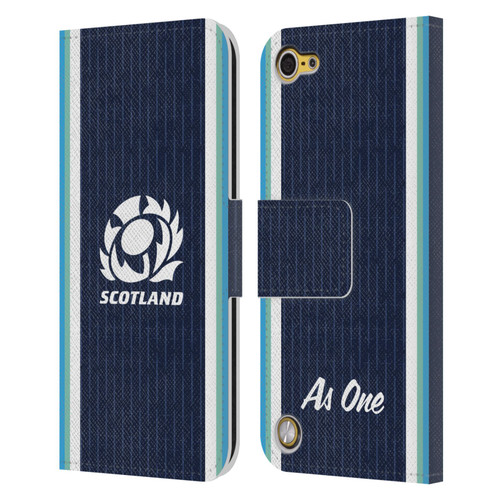 Scotland Rugby 2024/25 Crest Kit Home Leather Book Wallet Case Cover For Apple iPod Touch 5G 5th Gen