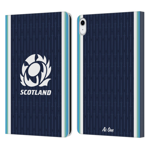 Scotland Rugby 2024/25 Crest Kit Home Leather Book Wallet Case Cover For Apple iPad 10.9 2022/2025