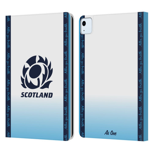 Scotland Rugby 2024/25 Crest Kit Away Leather Book Wallet Case Cover For Apple iPad Air 11 2020/2022/2024/2025