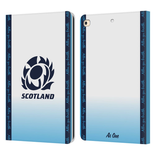 Scotland Rugby 2024/25 Crest Kit Away Leather Book Wallet Case Cover For Apple iPad 9.7 2017 / iPad 9.7 2018