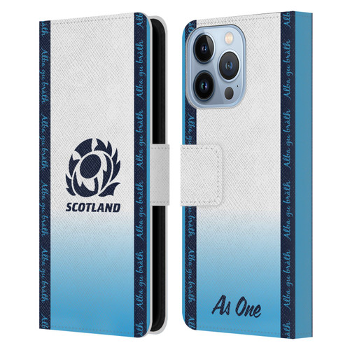 Scotland Rugby 2024/25 Crest Kit Away Leather Book Wallet Case Cover For Apple iPhone 13 Pro Scotland Rugby 2024/25 Crest Kit Away Leather Book Wallet Case Cover For Apple iPhone 13 Pro