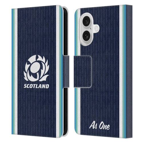 Scotland Rugby 2024/25 Crest Kit Home Leather Book Wallet Case Cover For Apple iPhone 16 Scotland Rugby 2024/25 Crest Kit Home Leather Book Wallet Case Cover For Apple iPhone 16