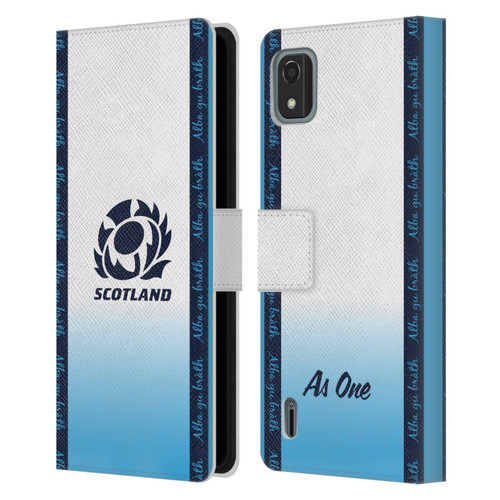 Scotland Rugby 2024/25 Crest Kit Away Leather Book Wallet Case Cover For Nokia C2 2nd Edition