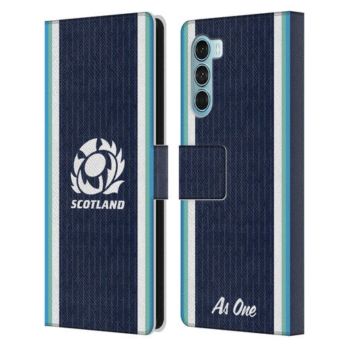 Scotland Rugby 2024/25 Crest Kit Home Leather Book Wallet Case Cover For Motorola Edge S30 / Moto G200 5G