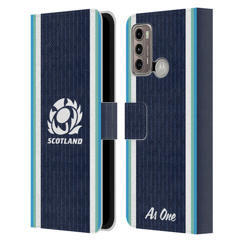 Scotland Rugby 2024/25 Crest Kit Home Leather Book Wallet Case Cover For Motorola Moto G60 / Moto G40 Fusion