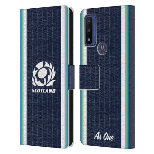 Scotland Rugby 2024/25 Crest Kit Home Leather Book Wallet Case Cover For Motorola G Pure