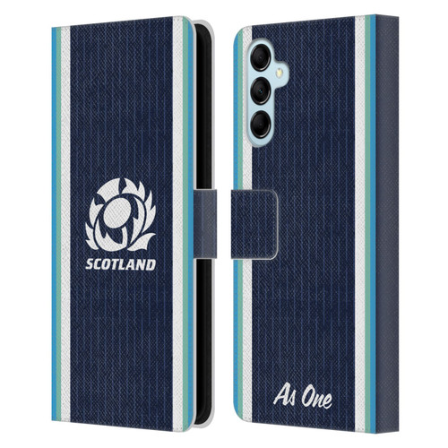 Scotland Rugby 2024/25 Crest Kit Home Leather Book Wallet Case Cover For Samsung Galaxy M14 5G Scotland Rugby 2024/25 Crest Kit Home Leather Book Wallet Case Cover For Samsung Galaxy M14 5G