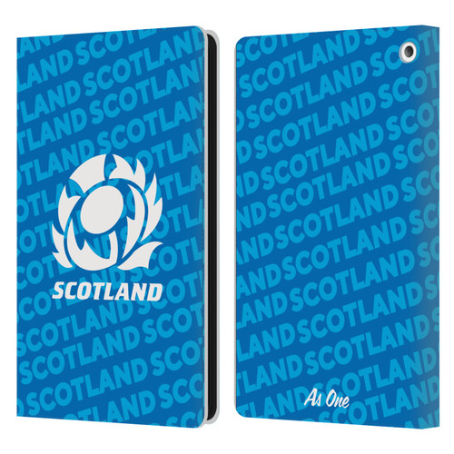 Scotland Rugby Graphics Logo Blue Leather Book Wallet Case Cover For Amazon Fire HD 8/Fire HD 8 Plus 2020