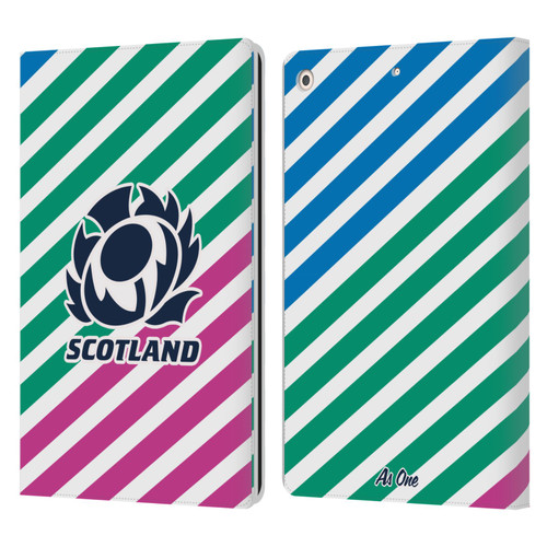 Scotland Rugby Graphics Lines Leather Book Wallet Case Cover For Apple iPad 10.2 2019/2020/2021