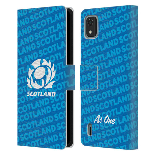 Scotland Rugby Graphics Logo Blue Leather Book Wallet Case Cover For Nokia C2 2nd Edition