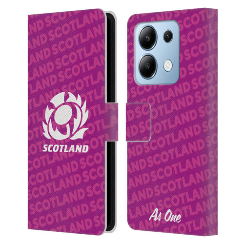 Scotland Rugby Graphics Logo Purple Leather Book Wallet Case Cover For Xiaomi Redmi Note 13/13 Pro 5G