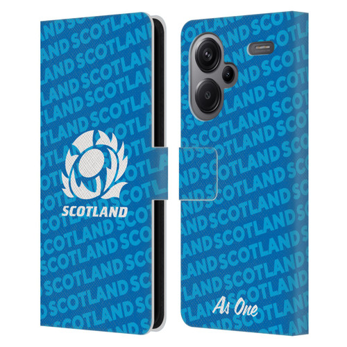 Scotland Rugby Graphics Logo Blue Leather Book Wallet Case Cover For Xiaomi Redmi Note 13 Pro Plus 5G