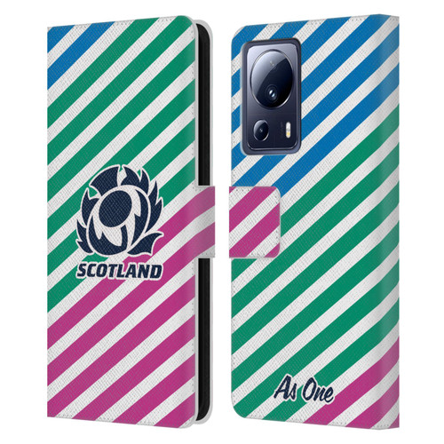 Scotland Rugby Graphics Lines Leather Book Wallet Case Cover For Xiaomi 13 Lite 5G