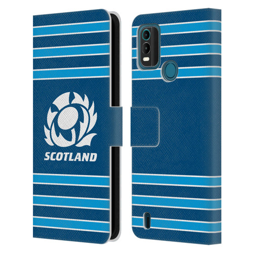 Scotland Rugby Logo 2 Stripes Leather Book Wallet Case Cover For Nokia G11 Plus