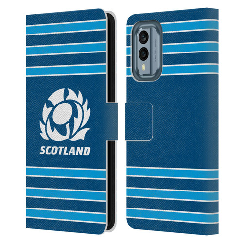 Scotland Rugby Logo 2 Stripes Leather Book Wallet Case Cover For Nokia X30