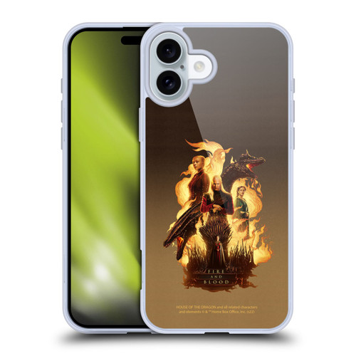 House Of The Dragon: Television Series Art Iron Throne Soft Gel Case for Apple iPhone 16 Plus