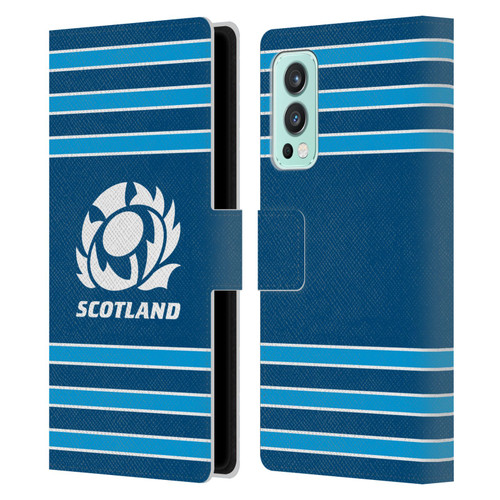 Scotland Rugby Logo 2 Stripes Leather Book Wallet Case Cover For OnePlus Nord 2 5G