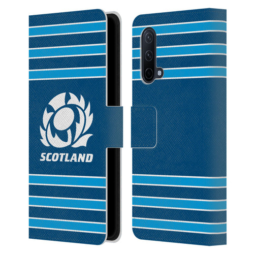 Scotland Rugby Logo 2 Stripes Leather Book Wallet Case Cover For OnePlus Nord CE 5G